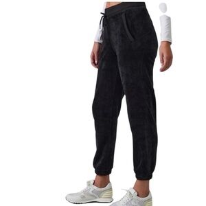 Athleta | Black Velvet Recover Cozy Jogger Sweatpants Plus Size 1X